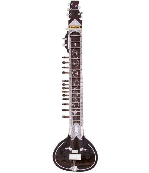 BAWABROS Electric Sitar, Kharaj Pancham, Vol. & Tone Controls, Special Designer, Latest Studio Edition - No. 588