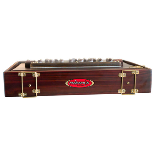 Maharaja Musicals Premium Shruti Box, Dark Wooden Color M1-C