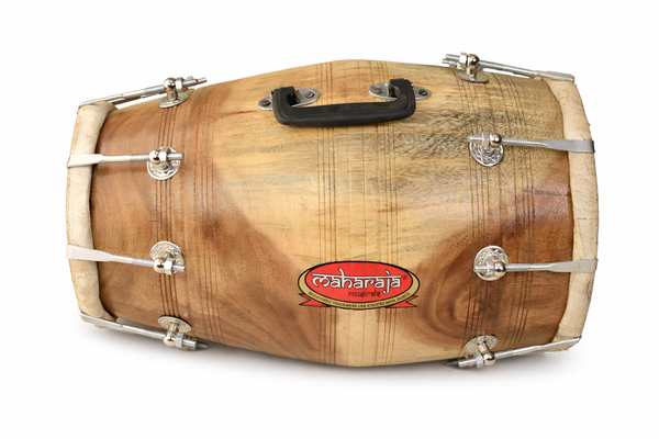 MAHARAJA MUSICALS Dholak/Dholki, Sheesham Wood, Bolt Tuned, Bag - No. 129