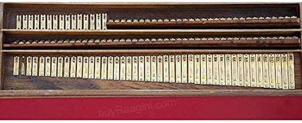 Maharaja Musicals Premium Harmonium 3 reeds 9 Scale Changer - 179