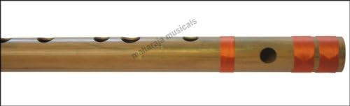 MAHARAJA Concert, Scale C Natural Medium 19 Inches, Finest Indian Bansuri, Bamboo Flute, Hindustani - No. 358