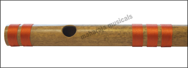 MAHARAJA Concert, Scale F Sharp Medium 13.7 Inches, Finest Indian Bansuri, Bamboo Flute, Hindustani - No. 372