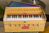 Maharaja Harmonium 7 Stop, Standard, 3.25 Octaves, Coupler, Multi-fold Bellow, Natural Color Mo. 126