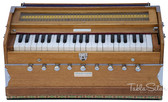 MAHARAJA MUSICALS Harmonium No. 127 - 9 Stopper, A440, 42 keys, Natural Color, With Coupler