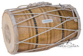 MAHARAJA MUSICALS Mango Wood Dholak/Dholki, Rope Tuned, Padded Bag - No. 105