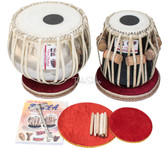 New Vhatkar Tabla Set, 2½ Kg Chromed Brass Bayan, Sheesham Dayan