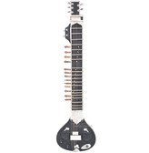 MAHARAJA MUSICALS Electric Sitar, Tun Wood, Kharaj Pancham, Black Color - No. 91