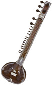 Sitar, Kharaj Pancham, Full Angur Patta, Fiber Trolley