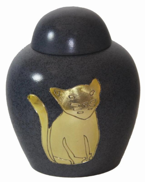 Abstract Cat, Extra Small Pet Urn