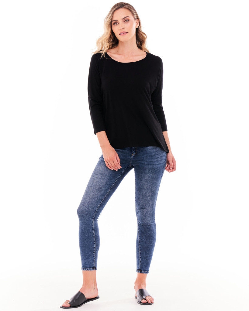 Women's Tops | Milan 3/4 Sleeve Top | BETTY BASICS