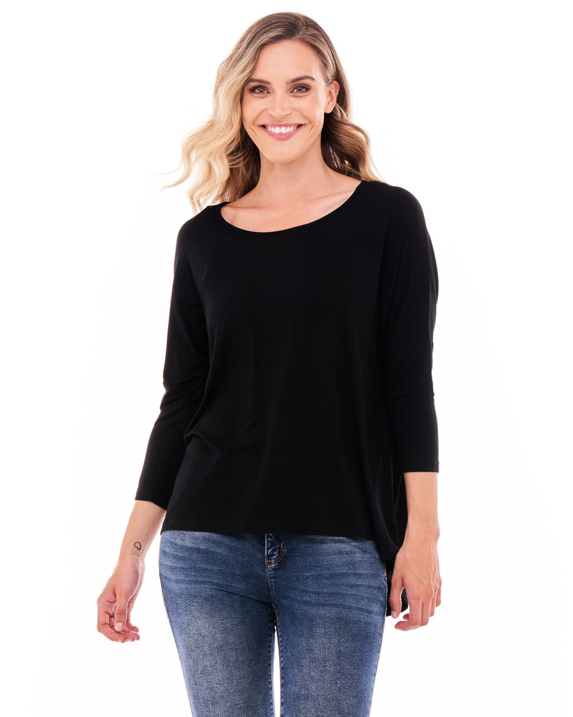 Women's Tops | Milan 3/4 Sleeve Top | BETTY BASICS