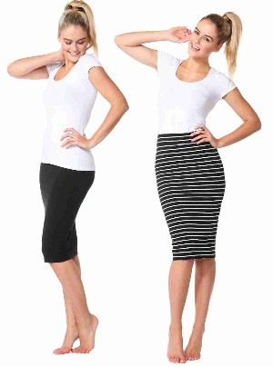 Women's Skirt | Alicia Midi Skirt | BETTY BASICS