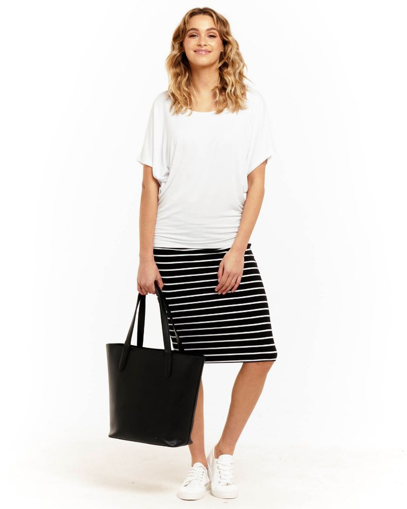 Women's Tops | Maui Tee in White | BETTY BASICS