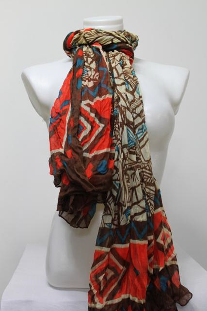 Women's Scarf | Mosaic Scarf in Orange | ALIBI