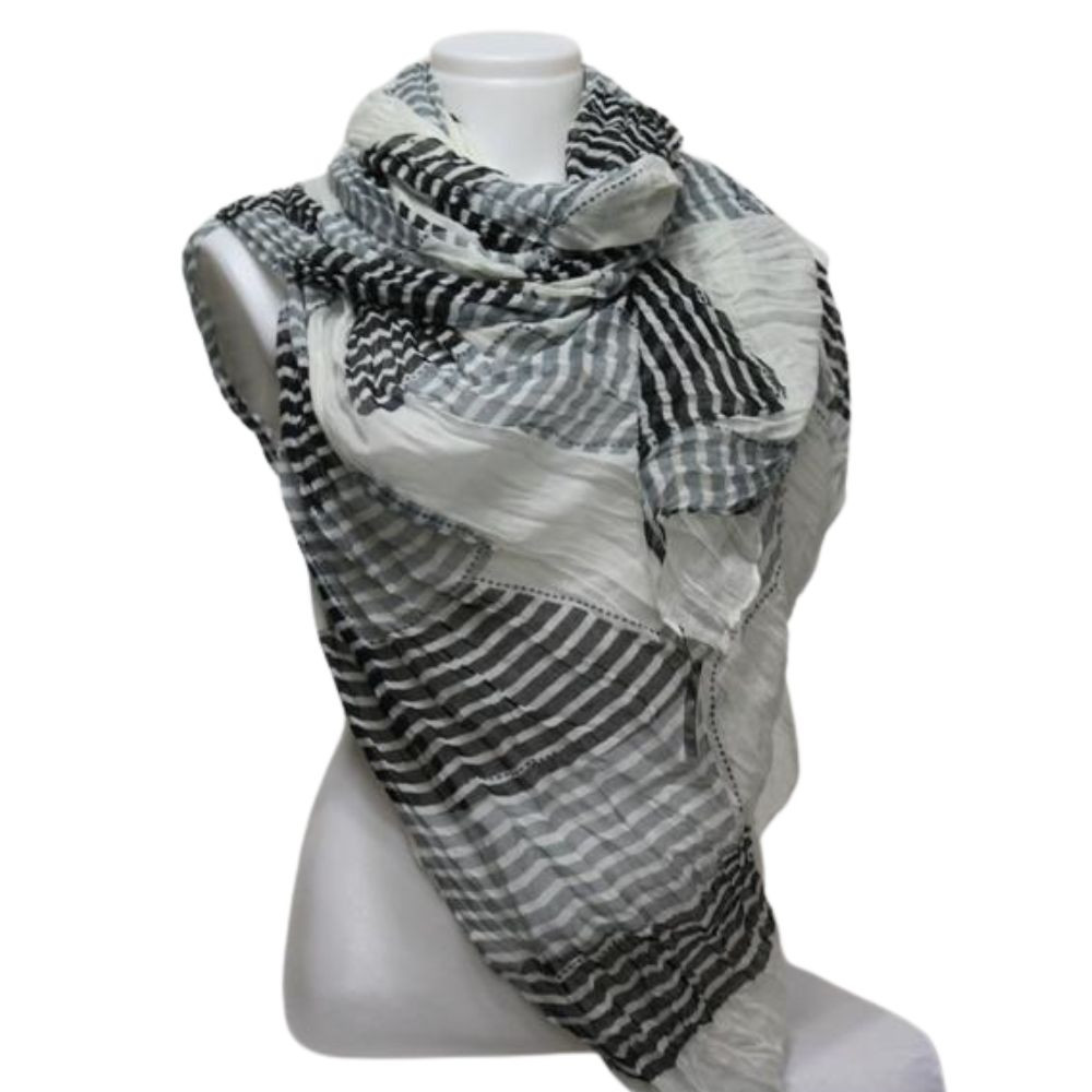 Women's Scarf | White Metal Scarf | ALIBI