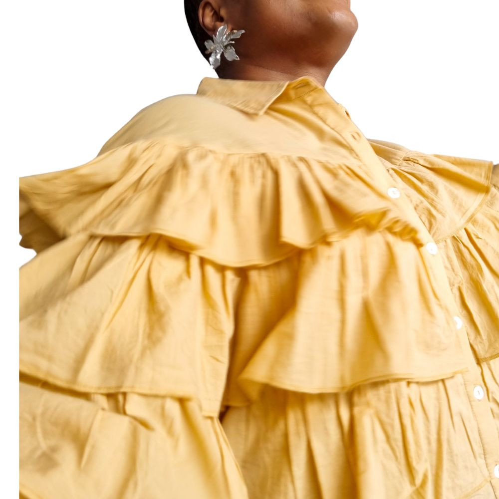 Women's Shirt | Reba Ruffle Shirt | Mmoka