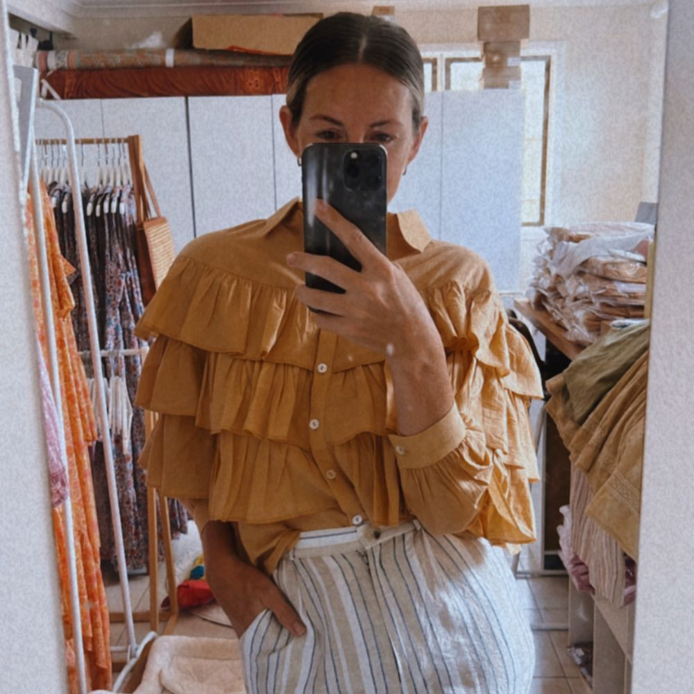 Women's Shirt | Reba Ruffle Shirt | Mmoka