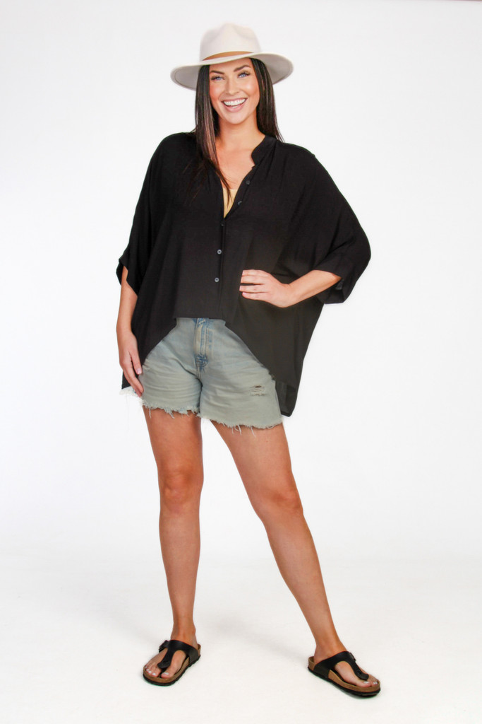 Women's Top | Long Shirt Oversized Top | OMBAK DESIGNS