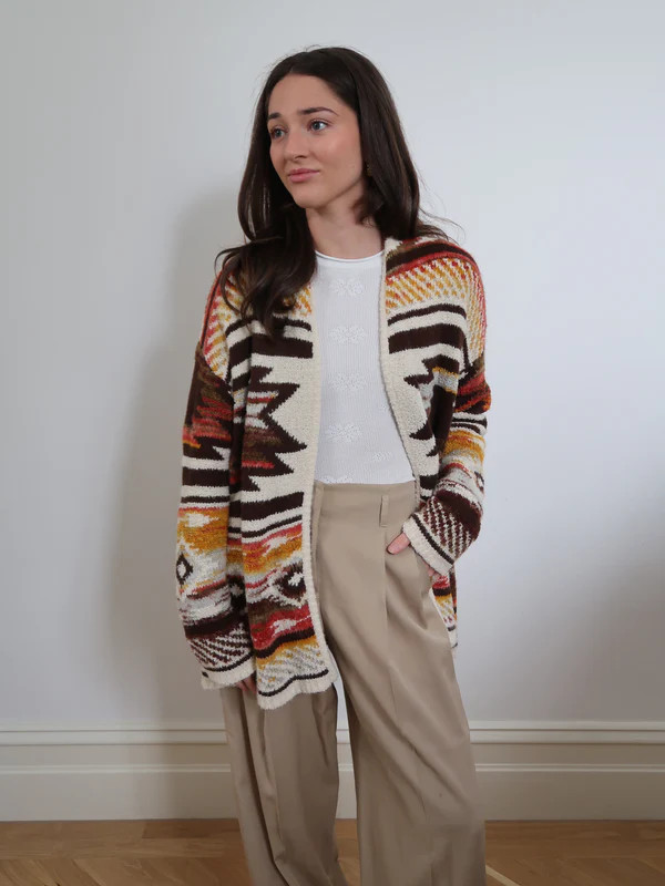 Women's Knitwear | Jacquard Cardigan | CINNAMON CREATIONS