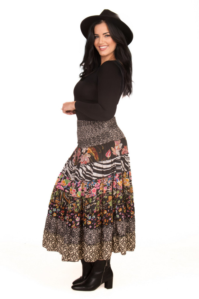 Women's Skirt | LSSB Tiered Skirt.| OMBAK DESIGNS