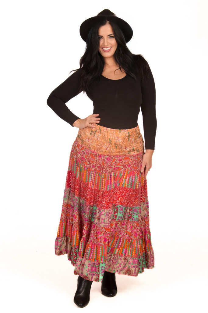 Women's Skirt | LSSB Tiered Skirt.| OMBAK DESIGNS