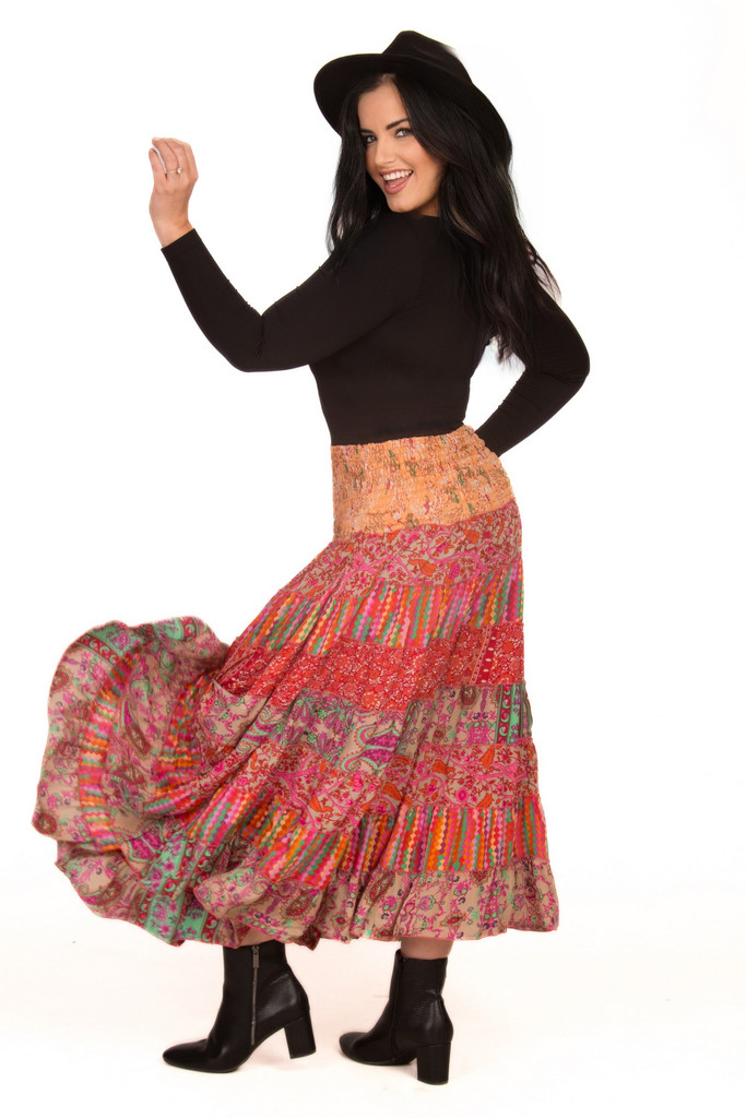 Women's Skirt | LSSB Tiered Skirt.| OMBAK DESIGNS