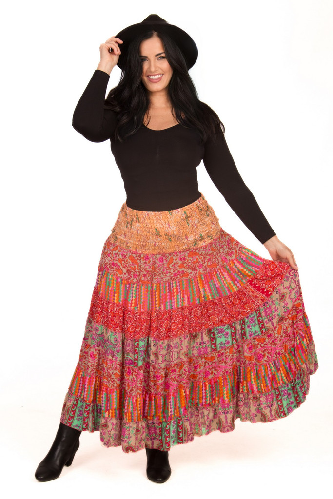 Women's Skirt | LSSB Tiered Skirt.| OMBAK DESIGNS