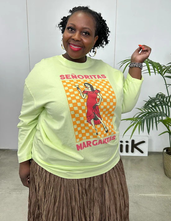 Senoritas Tee in Lime by KIIK LUXE*