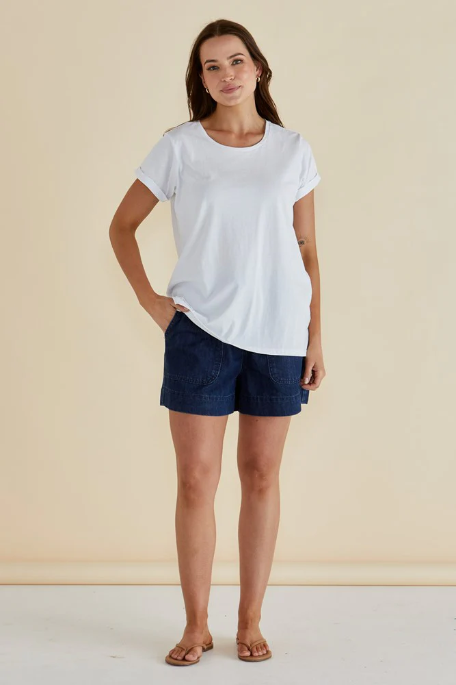 Women's Top | Caia Crew Tee | BETTY BASICS