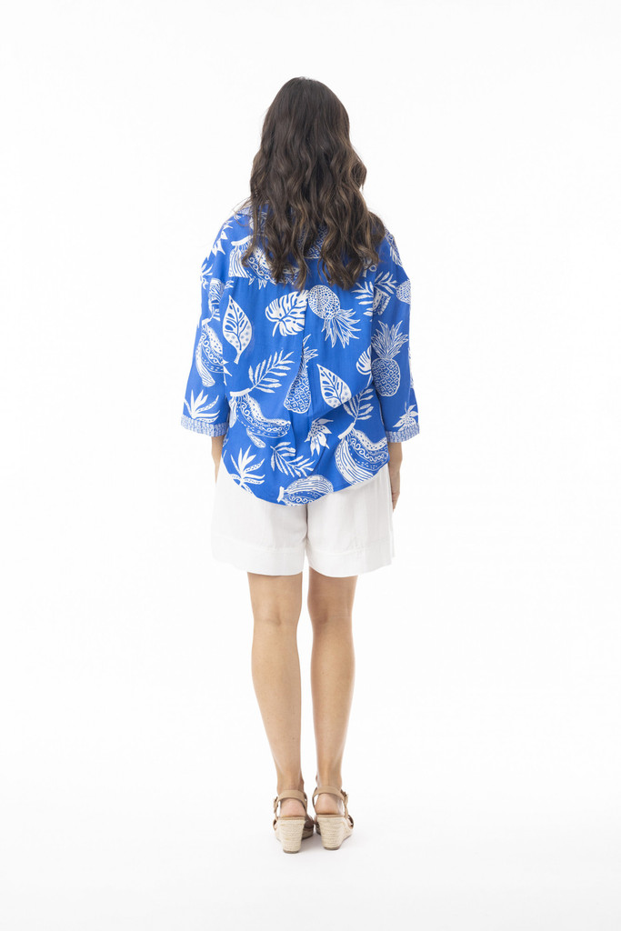 Women's Top | Comodoro Collar Long Sleeve Top | ORIENTIQUE