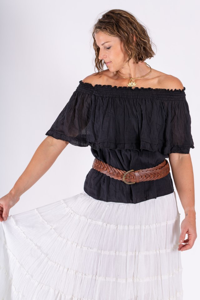 Women's Top | LSOS Off Shoulder Top | OMBAK DESIGNS