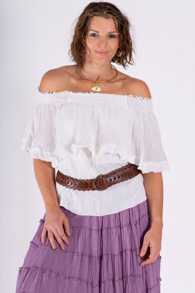 Women's Top | LSOS Off Shoulder Top | OMBAK DESIGNS