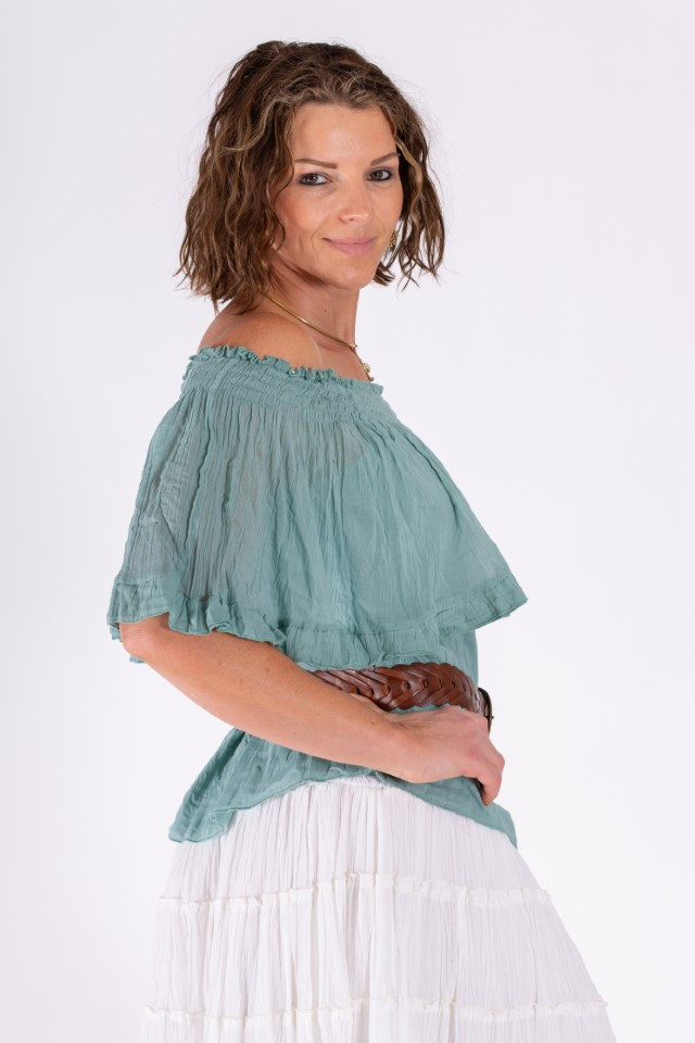 Women's Top | LSOS Off Shoulder Top | OMBAK DESIGNS