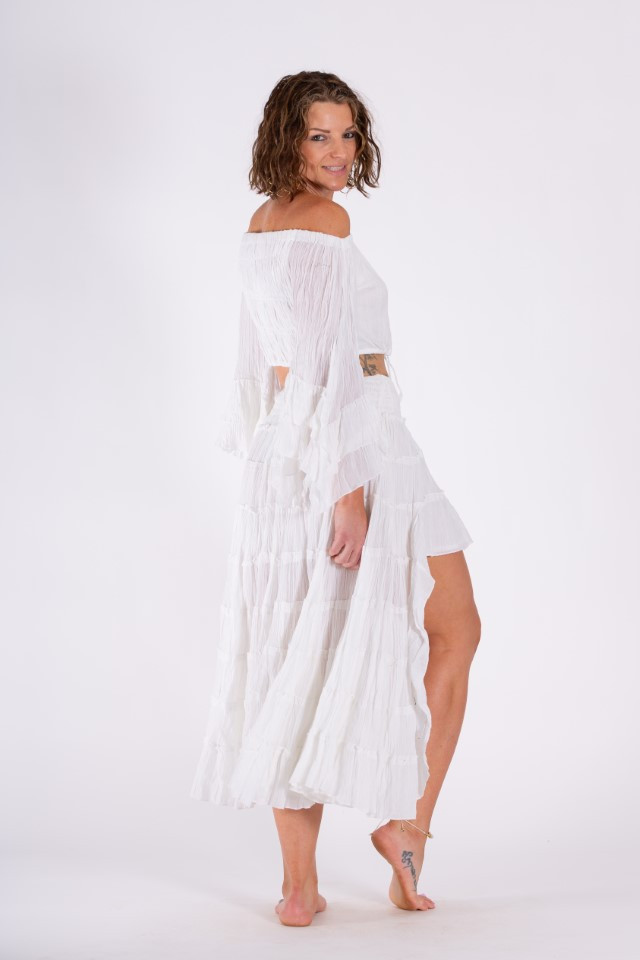 Women's Skirt | LSIS Ibiza Hi-Lo Skirt | OMBAK DESIGNS