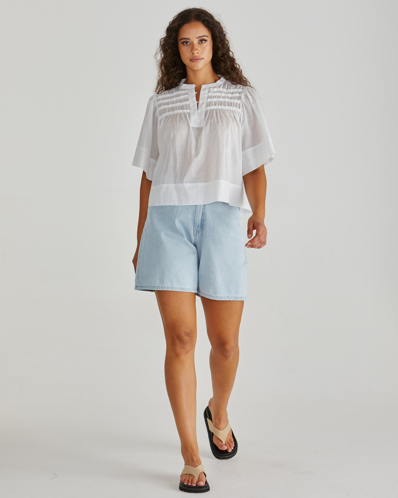 Women's Blouse | Pammi Ruffle Yoke Blouse | SASS