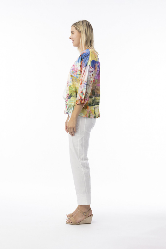 Women's Top | Digital Boxy Top | ORIENTIQUE