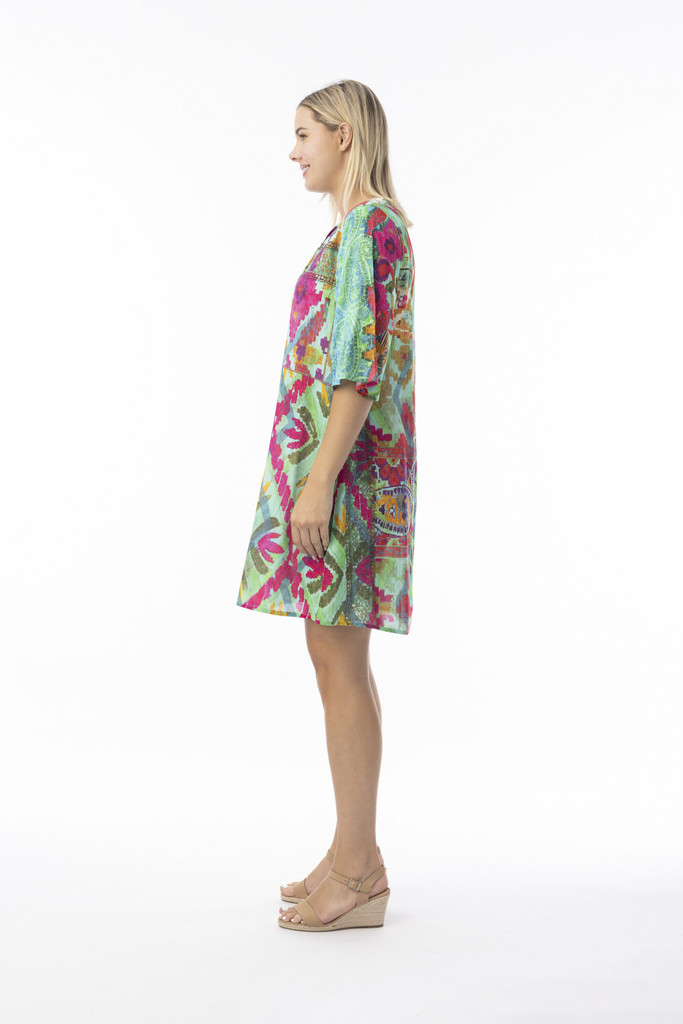 Women's Dresses | Digital Tie Dress | ORIENTIQUE