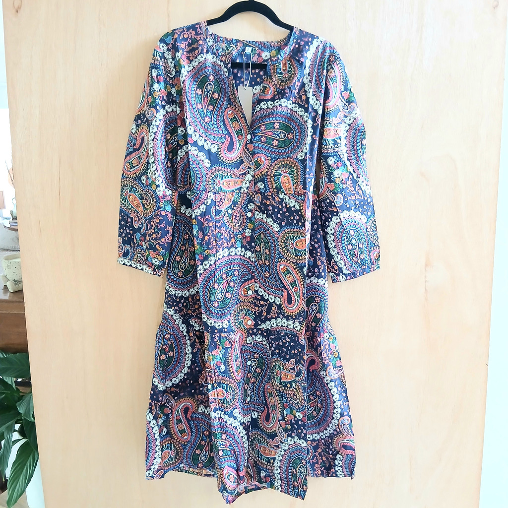 Dresses Online | Cotton V-Neck Short Dress | CINNAMON CREATIONS