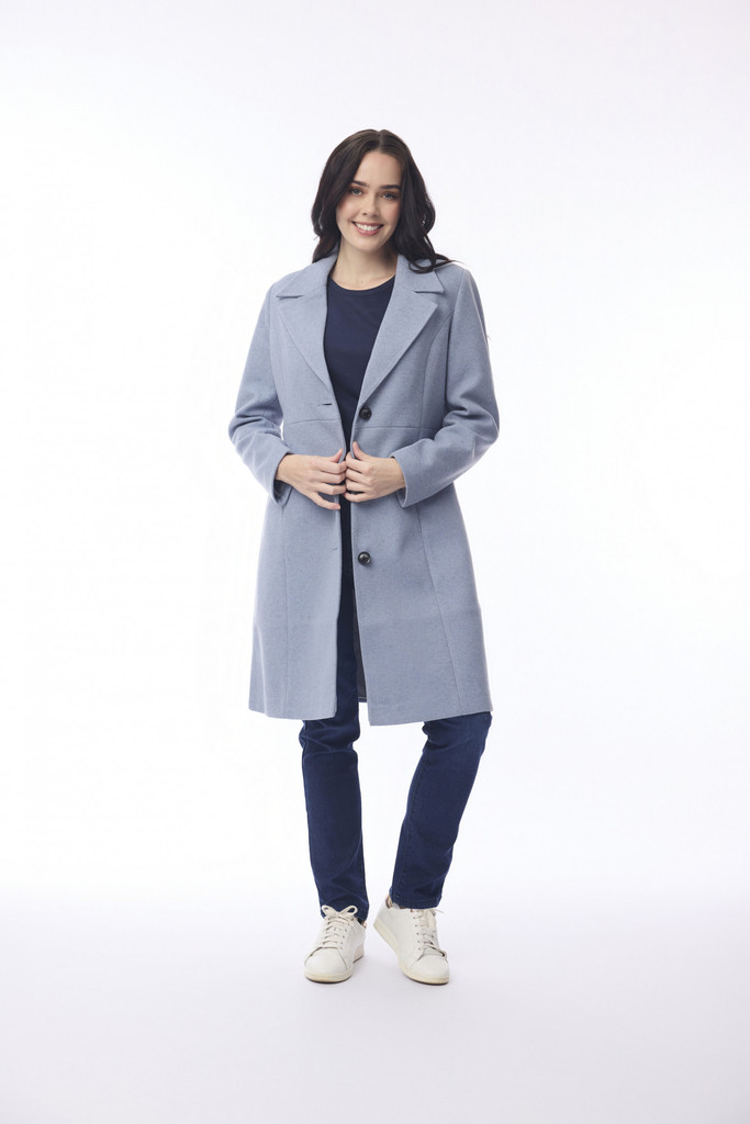 Women's Coat | Solid Trench Long Coat | ORIENTIQUE
