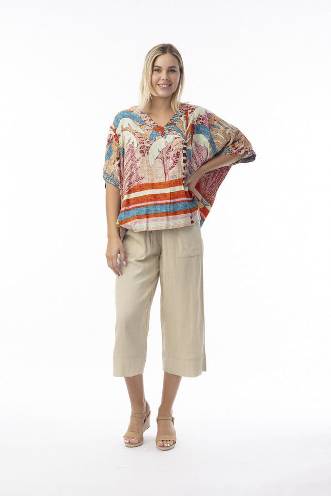 Women's Top | Ponta Verde V Oversize Top | ORIENTIQUE