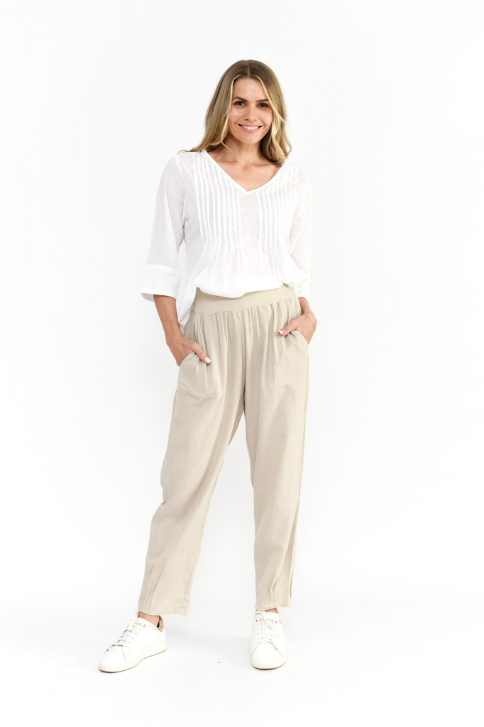 Women's Pants | Pippa Linen Pants | ONE SUMMER