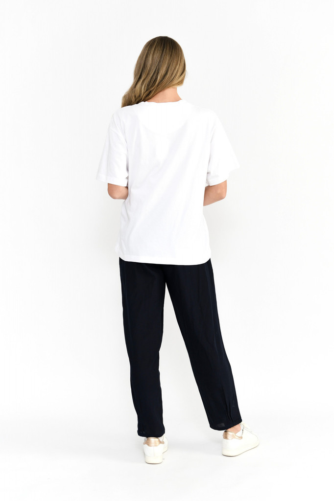 Women's Top | Ruby Crew Neck Printed Tee | ONE SUMMER