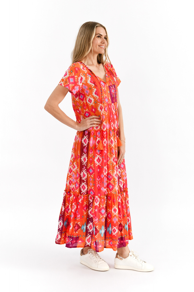 Women's Dresses | Zola V Neck Maxi Dress | ONE SUMMER
