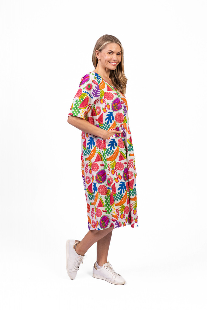 Women's Dresses | Yvonne Round Neck Dress | ONE SUMMER