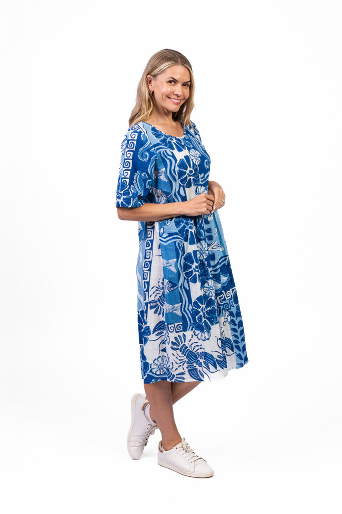 Women's Dresses | Yvonne Round Neck Dress | ONE SUMMER