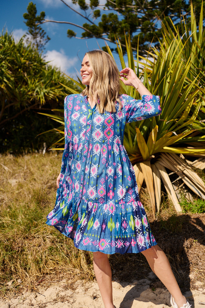 Women's Dresses | Vivian V Neck Shirt Dress | ONE SUMMER