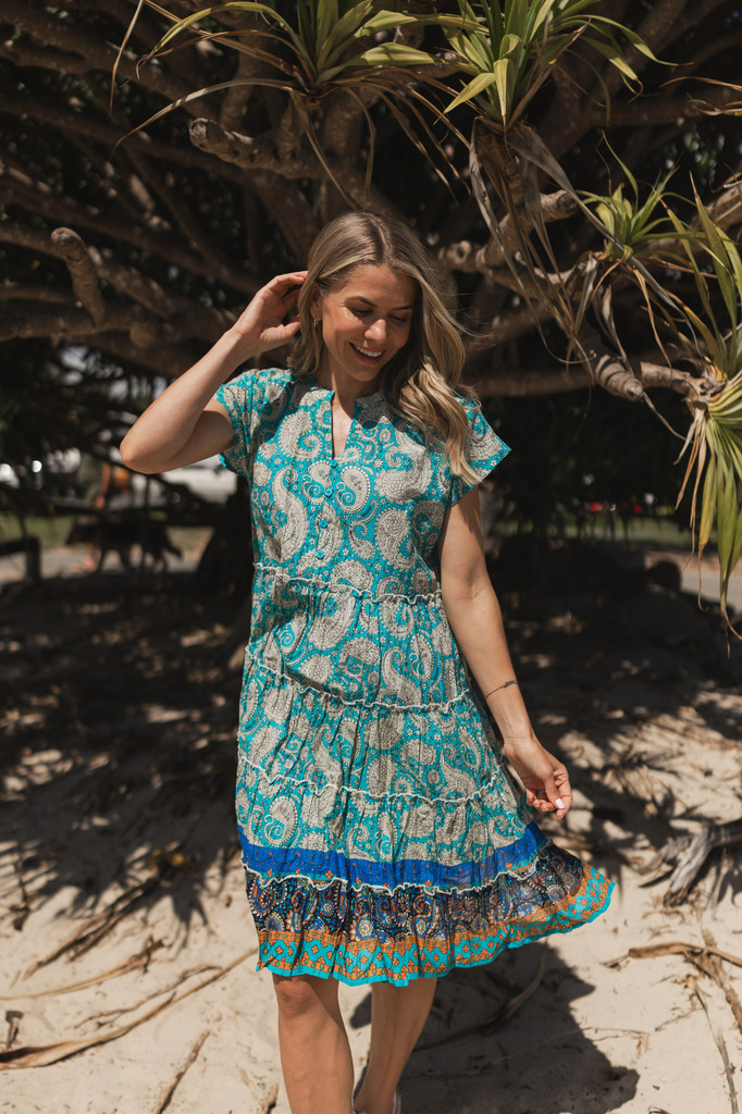 Women's Dresses | Leela V Neck Mini Dress | ONE SUMMER