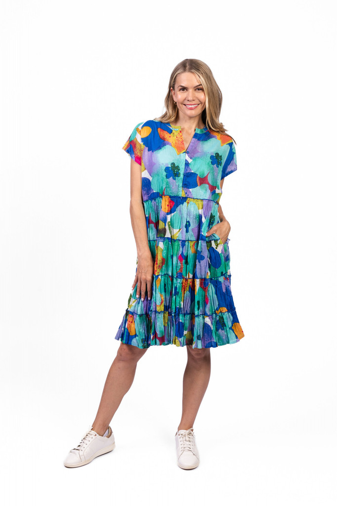 Women's Dresses | Leela V Neck Mini Dress | ONE SUMMER