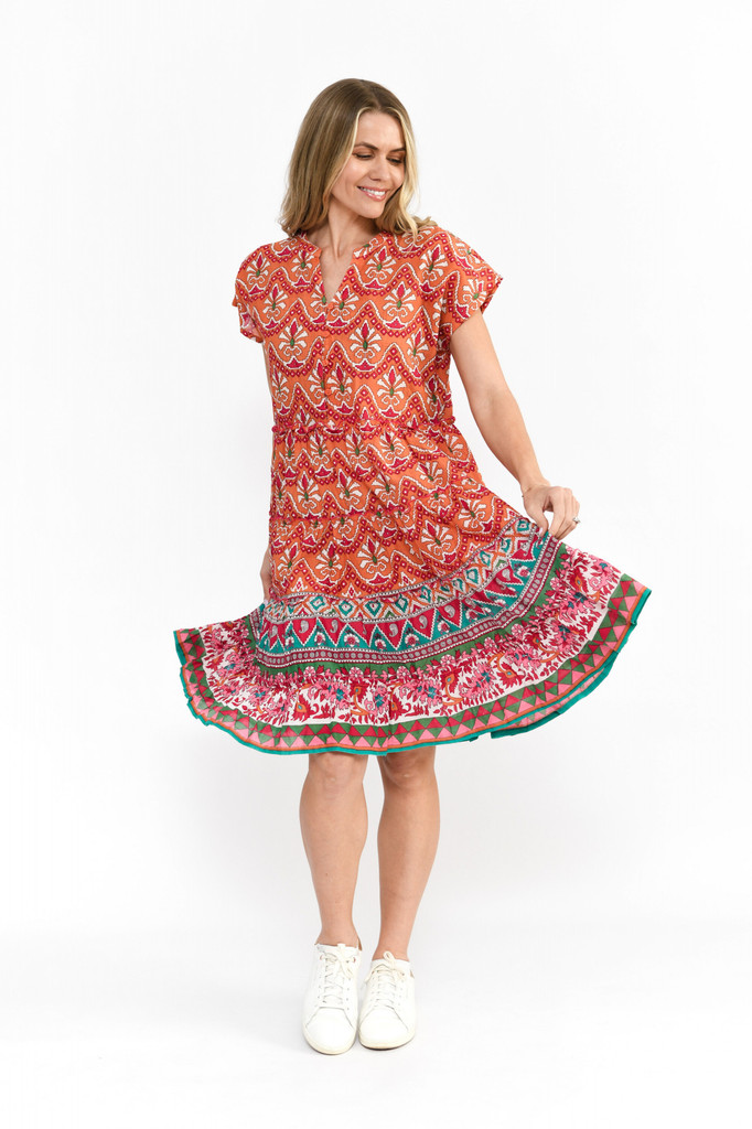 Women's Dresses | Leela V Neck Mini Dress | ONE SUMMER