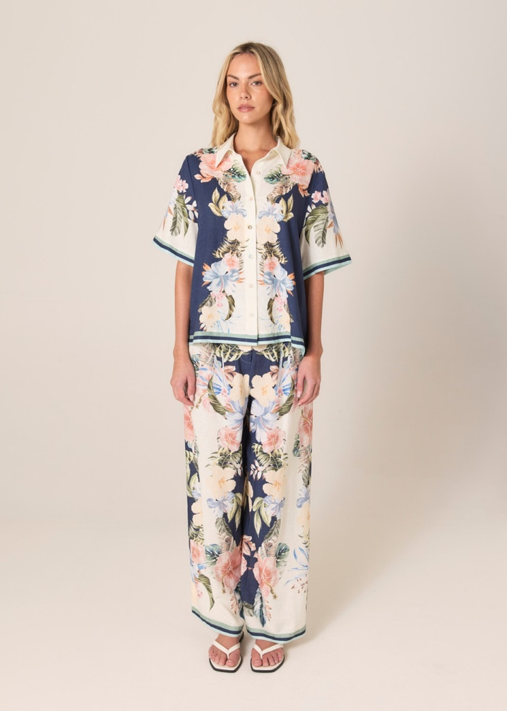 Women's Shirt | Solara Placement Print Shirt | FATE+BECKER